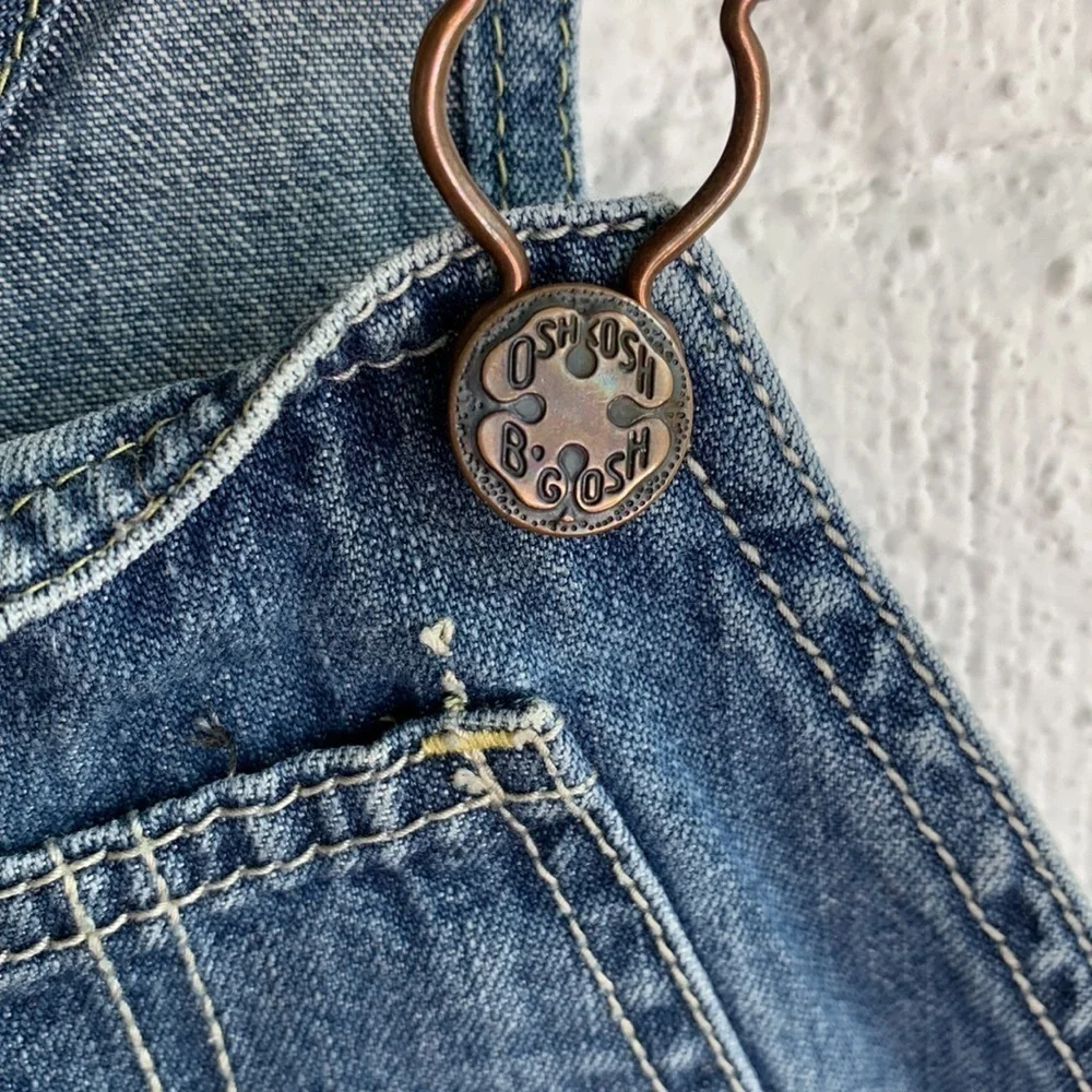 OshKosh B'gosh Vestbak 1895 Vintage Denim Cotton Overalls sz 4